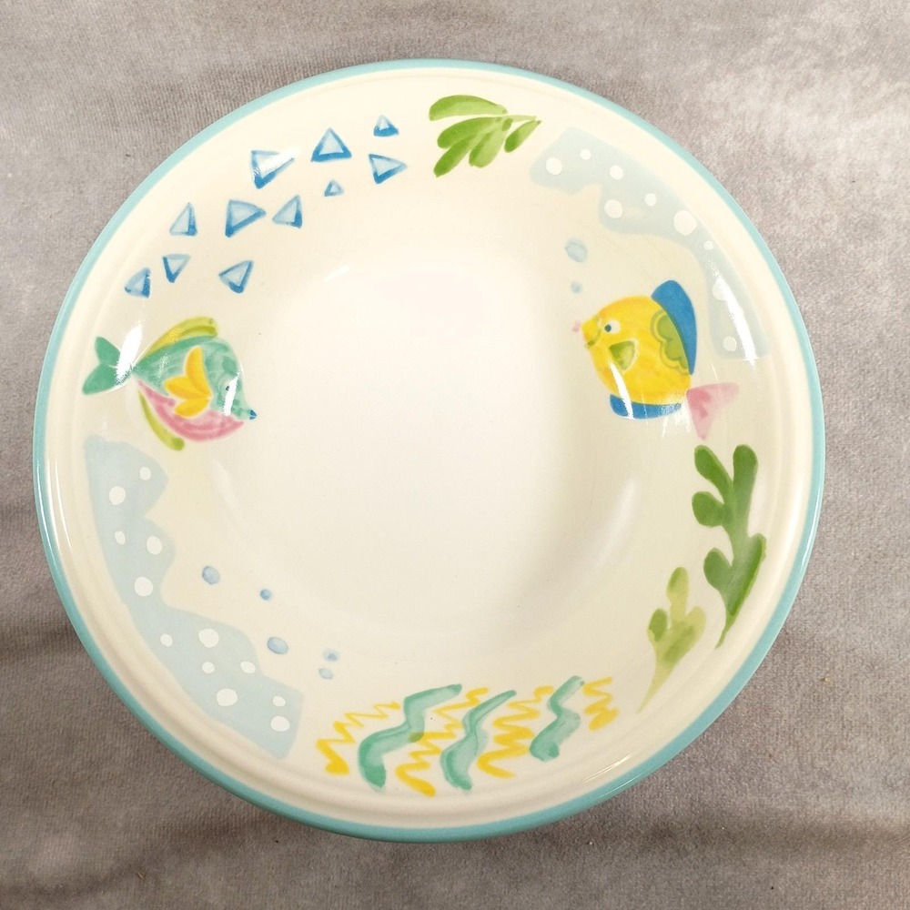 Studio Nova Barrier Reef 8"Soup/Pasta Replacement Bowl Tropical Fish Ocean Y2310